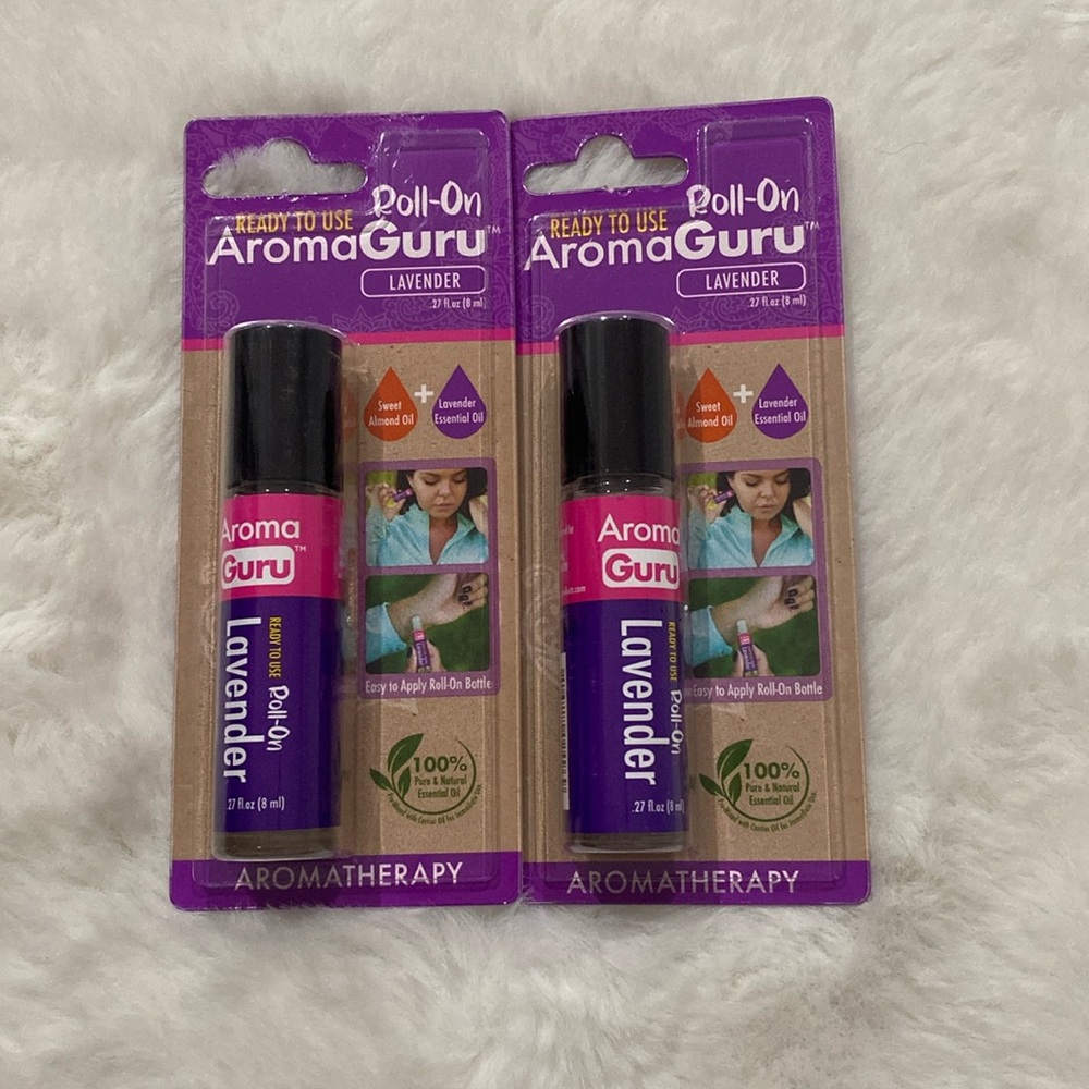 Aroma guru roll-on lavender .27 fl oz set of 2